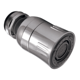 Chrome Dual-Spray Swivel Faucet Aerator