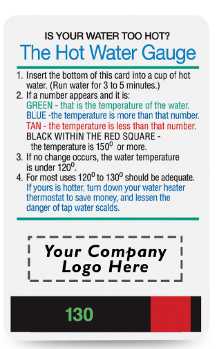 Hot Water Heater Temperature Gauge